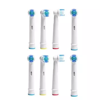 Сменная насадка для зубной щетки Ramidos White, 8 упаковок, содержит катушки четырех цветов One Size