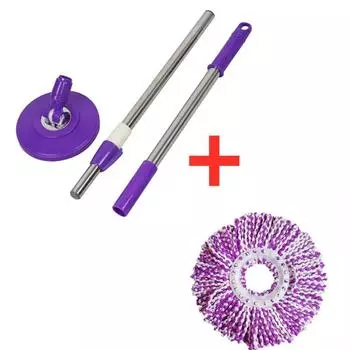 Сменная ручка для швабры Spin Mop для пола, вращающаяся на 360 градусов, ручка для швабры без педали, набор инструментов для чистки