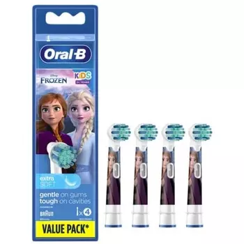 Сменная щетка Braun Oral B Sumizumi Clean Kids, мягкая детская щетка, 4 шт. Disney Frozen 2 EB10S-4