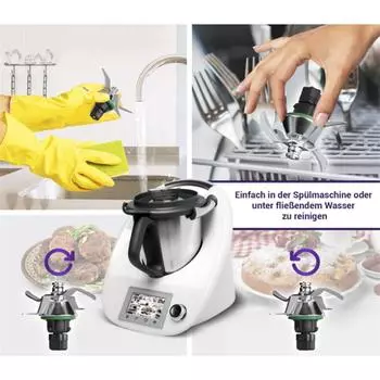Сменное лезвие для кухонного комбайна Vorwerk Thermomix TM5 TM6, аксессуары, части головки ножа из нержавеющей стали CHINA