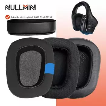 Сменные амбушюры NullMini для наушников Logitech G633 G933, охлаждающий гель, наушник-вкладыш