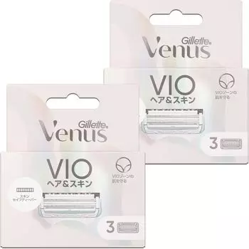 Сменные лезвия для бритвы Venus Razor VIO Hair Skin, 6 шт., для женщин и