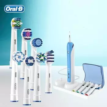 Сменные насадки для щеток Oral B, 3D-лак для зубов, отбеливание зубной нити, чистые прецизионные насадки для вращающейся зубной щетки