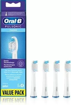 Сменные насадки для зубных щеток Oral B Pulsonic Clean TU прозрачный