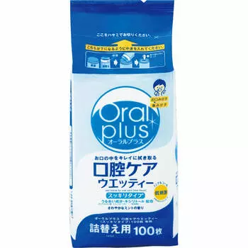 Сменные салфетки Wako-do Oral Plus Oral Care, 100 листов Влажные салфетки Влажные салфетки 1 set
