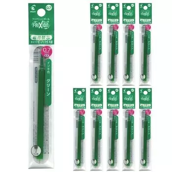 Сменные шарики Pilot Friction, зеленые, 10 шт., 0,7 мм, LFBKRF12F-G