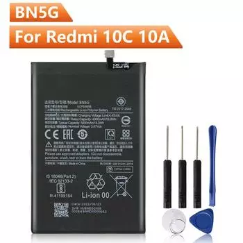 Сменный аккумулятор для телефона BN5G для Xiaomi Redmi 10C Redmi 10A, новый аккумулятор для телефона 5000 мАч с бесплатными инструментами