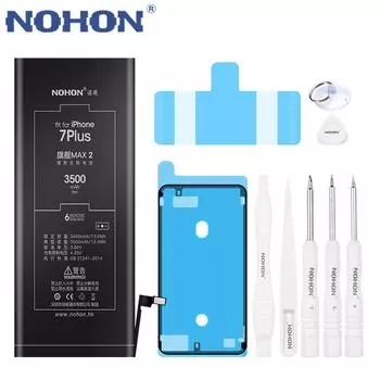 Сменный аккумулятор для телефона NOHON iPhone 7, 6, 8, 6S Plus SE 6Plus 7Plus 8Plus, аккумулятор большой емкости For iPhone SE 1800mAh