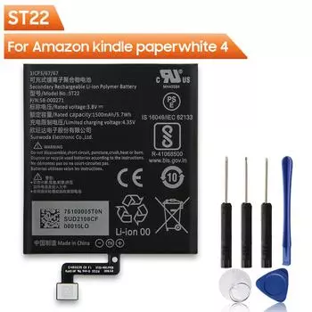 Сменный аккумулятор для телефона ST22 для Amazon kindle paperwhite 4 58-000246 58-000271, новый аккумулятор 1500 мАч + инструменты 1500mAh