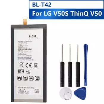 Сменный аккумулятор телефона BL-T42 для LG V50S ThinQ V50 с инструментами, 4000 мАч 4000mAh