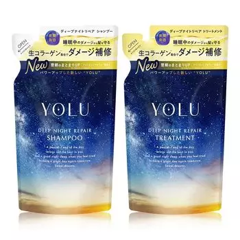 Сменный блок набора для ухода за шампунем YOLU Deep Night Repair [Новая модель] чистый