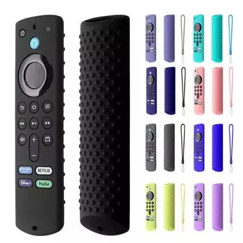 Сменный чехол для Amazon Fire TV Stick (3-е поколение) Ударопрочный силиконовый защитный чехол для пульта дистанционного управления небесно-голубой
