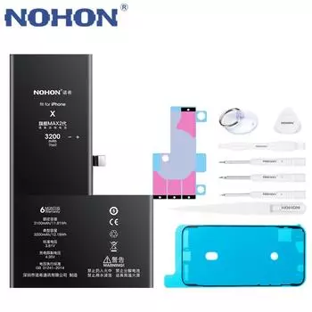 Сменный литий-полимерный аккумулятор NOHON для Apple iPhone X XR XS 7P 7 6SP 6S 6 For iPhone 7Plus 3500mAh