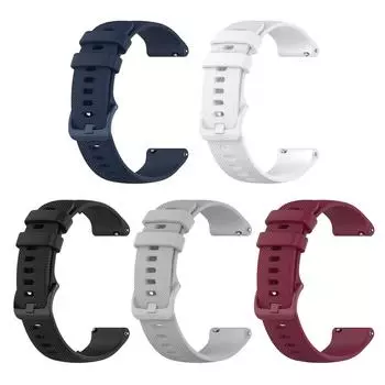 Сменный силиконовый ремешок для часов 22 мм для Polar Vantage M чёрный