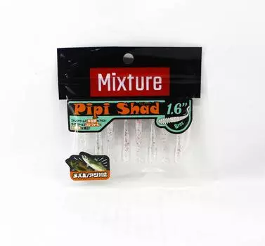 Смесь для мягких приманок Jackson Pipi Shad 1,6 дюйма CHR (5332)