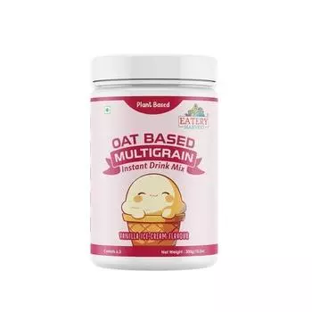 Смесь для приготовления растворимого напитка Eatery Harvest Oat Based Multigrain Vanilla Ice-Cream, 300 г(15 дней обслуживания) Подходит для диабетиков, БЕЗ добавления сахара