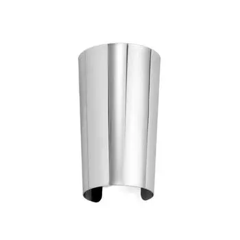 Smooth Surface Wide Open Bangle Europe American Style Exaggerated Bracelet Cuff Bangles Girls Silver&Long