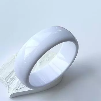Smudging Acrylic Open Bangle Shiny Retro Hand Ring Simple Wide Bracelet Women