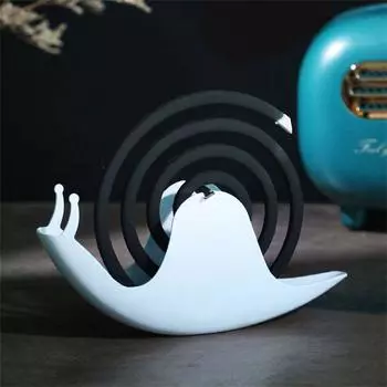 Snail shape Aluminum Indoor External Mosquito coil plate Incense holder Mosquito Coil Frame Rack чёрный