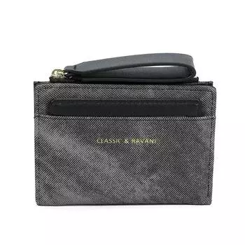 Snap Button Women Short Wallet Multiple Card PU Card Bag Versatile Folding Wallet Shopping