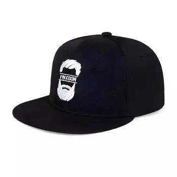 Snapback Bearded Father Large Korean Bearded Deep Straight Logo [Aglem] Мужская кепка, размер, Father, бейсбол, популярная, стильная, вышитая, (черный