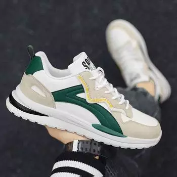Sneakers Men s Summer Breathable New Patchwork White Shoes Trend All-match Sports and Leisure Running Shoes Designer Shoes Men 39