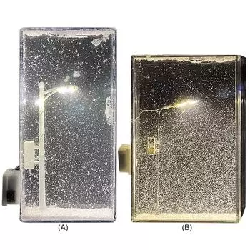 Снежная лампа DIY Снежная Ночная уличная лампа Декоративная для домашнего декора (Белый свет)