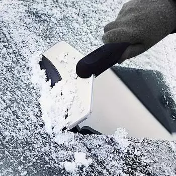 Снежный скребок Hanmade для домашнего использования, щетка для уборки снега, лопата для льда, скребок для льда, портативный для лобового стекла автомобиля, многофункциональный инструмент для очистки чёрный