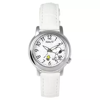 Snoopy Watch World Limited 100 шт., каждая с серийным номером, японская модель, ремешок из натуральной кожи, женские (белый) белый