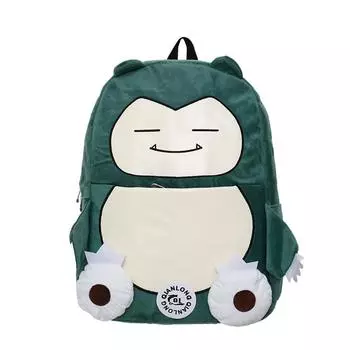 Snorlax Pokmon Cute Plush Backpack Couple Backpack For Students And Use Daily