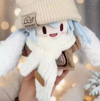 Snow fufu Snow Minor Cold Hatsune Future fufu Хлопковая кукла 15 см плюшевая кукла сменная кукла Набор коричневых слонов (только одежда) разноцветный