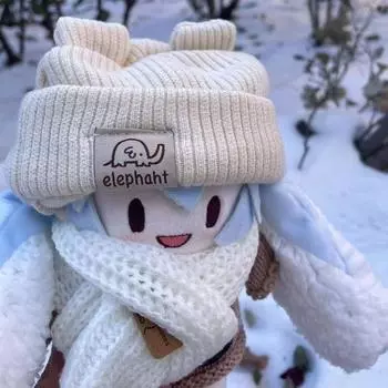 Snow fufu Snow Minor Cold Hatsune Future fufu Хлопковая кукла 15 см плюшевая кукла Кукла Minor Cold Set разноцветный