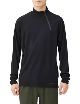 Snow Peak Baselayer Recycled PeWo Half Zip Pullover L BK Black