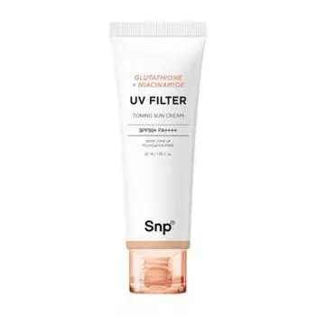 SNP Глутатион ниацинамид УФ-фильтр тонизирующий солнцезащитный крем SPF 50+ PA++++ 50 мл