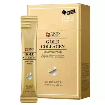 SNP Gold Коллагеновая ночная маска(4мл*20шт)