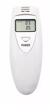 SNS Portable Alcohol Checker Measures in 20 seconds Just press the switch The day after a drinking party When you feel hungover Round shape