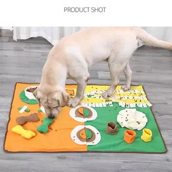 Snuffle Mat for Dogs, Interactive Snuffle Mat for Small and Medium Dogs, Dog Food Mat for Puppy Sniff Training