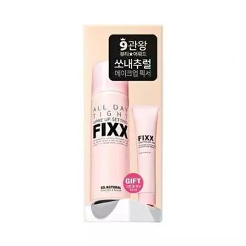 So Natural All Day Makeup Fixer 75 мл + гель-фиксатор 15 мл, 90 мл, 1 набор