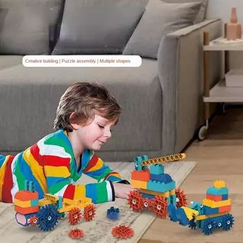 Собранное механическое снаряжение Строительный блок Детская игрушка DIY Детская разнообразная игрушка