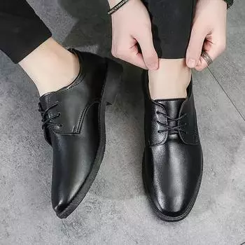 Social Shoe for Men Leather Casual Official Business Cheap Liquidation 2024 Style New High Quality Dress Shoes Man Fashion 39 38