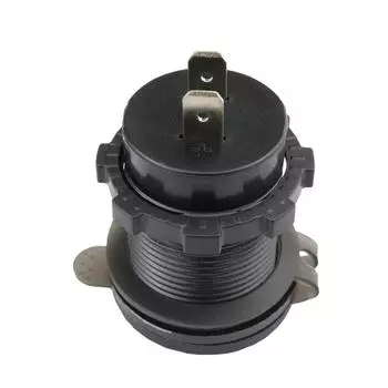 Socket Outlet Car Charger Car Electronics ABS Black On&Off Switch USB Fast Charging USB Socket For Car Motorcycle CHINA
