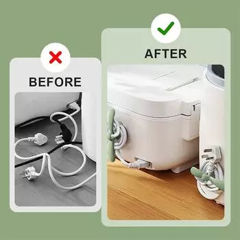 Socket Tool Bag Plug Holder Wire Organizer Wall Mounted Power Cord Winding Device for Hook Clamp Data Cable Storage Home