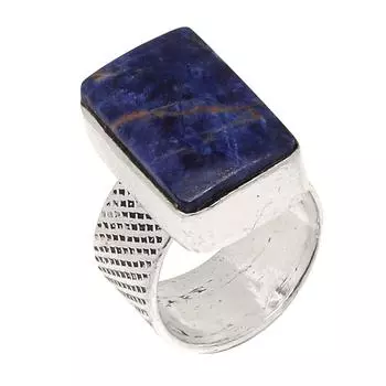 Sodanite Gemstone Handmade Silver Jewelry 6.5