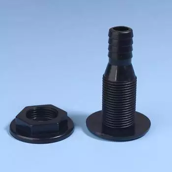 Соединитель для лодок через корпус 3/4 дюйма, прямой, из АБС-пластика, шланговая муфта, дренажный выход, аксессуар для дренажного шпигата, фитинг для сквозного корпуса