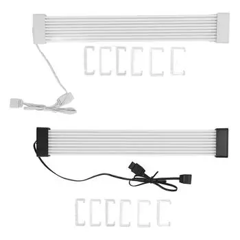 Соединительный кабель 8Pin to 2x8Pin, кабель синхронизации 5V ARGB, кабель 260 мм для материнской платы, видеокарты, неоновый кабель с W Black Head