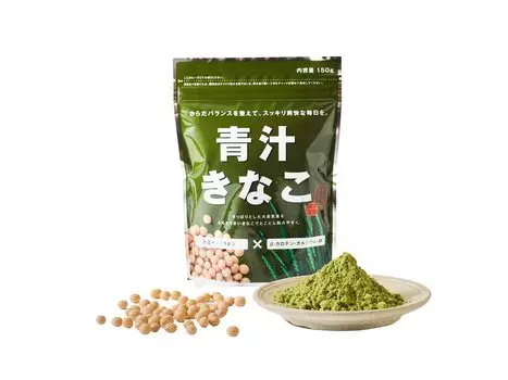 Соевая мука Koda Shoten Soybean 150 г x 10 Хоккайдская ячменная трава освежающая, отлично подходит для приготовления пищи и обжаривания в домашних условиях [Зеленые пакеты] [B2]