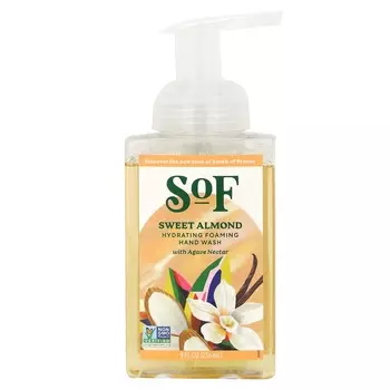 SoF, Hydrating Foaming Hand Wash, Sweet Almond, 8 fl oz (236 ml)
