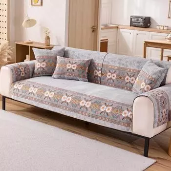 Sofa cushion universal non-slip light luxury bohemian high-end non-slip seat cushion sofa cover cloth towel 70*70cm