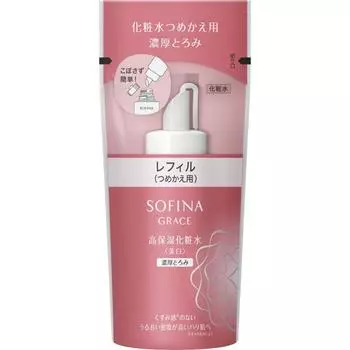 Sofina Grace Kao Sofina Sopina Grace Высокоувлажняющий тоник, отбеливающий, насыщенный, утолщающий сменный блок 130 мл