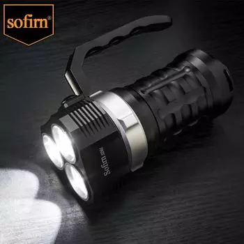 Sofirn SD01 6000LM Мощный фонарь для дайвинга 3 * SST40 Светодиодный фонарик для дайвинга Подводный фонарь 4 режима Магнитный переключатель управления
